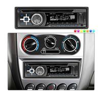 Autoradio mit Bluetooth BT Freisprech 7 Farben 1DIN MP3 Player DVD USB CD Aux FM