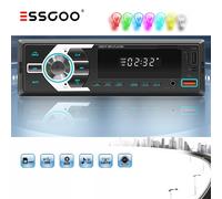 Autoradio mit Bluetooth BT Freisprech 7-Farben 1DIN MP3 Radio USB TF Aux TF BT