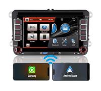 Autoradio Mit Bluetooth für VW Golf 5 Golf 6 Polo Passat Tiguan Touran T5 Radio Bildschirm Kompatibilität mit SWC Android Auto Wireless Carplay Autoradio Carplay Navi DSP AM FM RDS Doppel din Radio