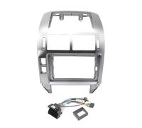 Autoradio Radioblende Einbaurahmen für Autoradios passend für VW Polo MK4 6Q 9N 9N3 (2004-2011), 9 Zoll, Stereoanlage, Kabelbaum, Stromkabel, CAN-Bus, Montagesatz(S Frame Cable canbus)