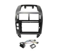 Autoradio Radioblende Einbaurahmen für Autoradios passend für VW Polo MK4 6Q 9N 9N3 (2004-2011), 9 Zoll, Stereoanlage, Kabelbaum, Stromkabel, CAN-Bus, Montagesatz(B Frame Cable canbus)