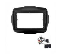 Autoradio Radioblende Für Jeep Für Renegade 2016~2020 | 9 Zoll Autoradio Blenden Android Stereo Rahmen 2 Din Head Unit Panel Dash Mit Kabel Canbus Dekodierung(With simple canbus)