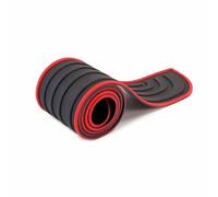 Autos Kofferraum Schwellerschutz für Hyundai kona Electric 2018-2021, Gummi Schutz Ladekantenschutz Hintere Stoßstange Schutzleiste,Black-Red-SUV 9cm*104cm