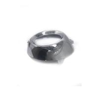 Autoscheinwerfer Staubschutzkappe Für Peugeot 307 7452SN 7452HC Auto Front Stoßstange Nebel Lampe Rahmen Dekoration Silber Abdeckung Scheinwerfer Staubkappe(Right)