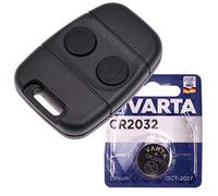 Autoschlüssel Funk Fernbedienung Austausch Gehäuse mit 2 Tasten + Batterie kompatibel mit Land Rover 25 Discovery Freelander