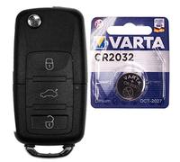 Klapp Schlüssel Gehäuse 3 Tasten für VW SEAT SKODA (VAG Gruppe) in OE Qualität