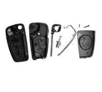 Autoschlüssel Funk Fernbedienung Austausch Gehäuse mit 3 Tasten + HAA Rohling + Batterie kompatibel mit A1 8X A3 8P 8V A4 B7 A6 C6 TT 8J Q3 8U Q7 4L