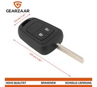 Autoschlüssel Gehäuse Ersatz für Opel Astra J Corsa E Fernbedienung Kunststoff
