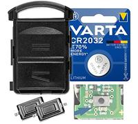 Autoschlüssel Gehäuse Schlüsselgehäuse 2 Tasten kompatibel mit Opel Corsa C Meriva A Combo C Tigra B Fernbedienung Reparatur