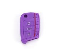 Autoschlüssel Hülle für Skoda Kodiaq Kamiq Rapid Spaceback, Kratzfestes Auto Fernbedienung Schlüssel Gehäuse, Autoschlüssel Schutz Gehäuse Zubehör,normal-G Purple