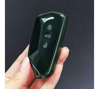 Autoschlüssel Hülle für VW Tiguan 3, Kratzfestes Auto Fernbedienung Schlüssel Gehäuse, Autoschlüssel Schutz Gehäuse Zubehör,normal-D Transparent Green