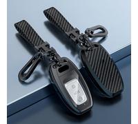 Autoschlüssel Hülle Schlüssel Hülle für Audi A6 Avant C7 4G I 2011-2018 Schutzhülle für Autoschlüsselabdeckung, Schlüsselbox Cover keyless go Schutz Keyless/Autoschlüssel Tasche,D-Black-