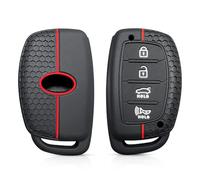 Autoschlüssel Hülle Schlüsselhülle für Hyundai Solaris Verna Elantra Santa Fe I10 I20 I30 I35 I40 IX35 IX45 Creta Tucson für Accent-Redline(für Smart 4BTN)