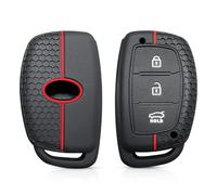 Autoschlüssel Hülle Schlüsselhülle für Hyundai Solaris Verna Elantra Santa Fe i10 i20 i30 i35 i40 ix35 ix45 Creta Tucson für Accent-Redline(für Smart 3BTN)