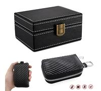 Autoschlüssel Schutz Keyless Box Faraday, FOVNOT Diebstahlschutz Keyless Go Schutz Für Autoschlüssel Hülle RFID Abschirmbox, Keyless Go Schutz Autoschlüssel Box (1 Faraday Box + 1 Faraday Bag)