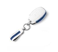Autoschlüssel-Schutzhülle A+ Wildleder-Autoschlüsselhülle für Bentley für Bentayga(White Blue)
