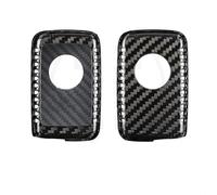 Autoschlüssel-Schutzhülle T-Carbon Autoschlüsselhülle aus Kohlefaser für Toyota für Camry, für Prius, für Land für Rover, für Cruiser, Prado 150, für Crown für Subaru Foreste XV(TOC-F Black)