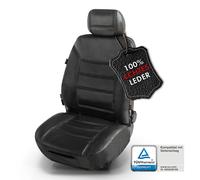 Walser Autositzbezug Billy aus Echtleder für 1 Vordersitz ZIPP IT schwarz, 19635