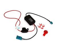Autosignalverstärker Autoradio-Verstärker Autoradio Auto Radio Antenne Antenne Signalempfang Verstärker Booster 12V Autofrequenz Einstellverstärker Autoradio Antennenverstärker,Schwarz Rot