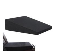 Autositz Keilkissen Schwarz Auto Sitzkeil 40x37x12cm Hochelastische Perlbaumwolle Sitzkeilkissen Für Stuhl, Autositz Hebekissen Erhöhung des LKW-Sitzkissens Autositzkissen, Ergonomischer Sitzkeil