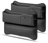 Autositz Lückenfüller Organizer für BMW 3er G21 Touring 2019-2022, PU Leder Aufbewahrungsbox Mittelkonsole Seiten Taschen Multifunktionale Zubehör,B/Black