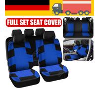 Autositzbezüge 5-Sitzer Sitzbezüge Auto Schonbezüge Komplett Set Blau Universal