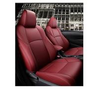 Autositzbezüge Autositzbezüge Für Toyota Für Corolla, 5-Sitzer-Komplettset, Mittelsitz Perforiert, Echtleder Sitzbezug Auto(Burgund)