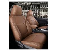 Autositzbezüge Für Toyota Für Camry Autositzbezüge 5-Sitzer Komplettset Mittelsitz Perforiert Echtleder Innenausstattung Sitzbezug Auto(Braun)