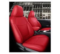 Autositzbezüge Für Toyota Für Camry Autositzbezüge 5-Sitzer Komplettset Mittelsitz Perforiert Echtleder Innenausstattung Sitzbezug Auto(Rot)