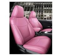 Autositzbezüge Für Toyota Für Prius Autositzbezüge 5-Sitzer Komplettset Mittelsitz Perforiert Echtleder Innenausstattung Sitzbezug Auto(Pink)