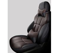 Autositzbezüge Für Volvo XC90 S60 V40 C30 S80 S40 V50 V60 V70 XC40 V90 Auto-Echtleder-Zubehör Fahrzeug Sitzschut(Black coffee,Deluxe Edition.)