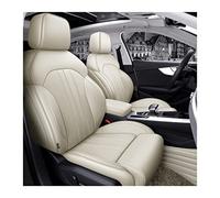 Autositzbezüge Full Set Custom Fit Für A4 A6 A3 Q5 Q7 Tt A7 Q3 Spezifisches Echtleder Mittelperforiert Fahrzeug Sitzschut(Beige)