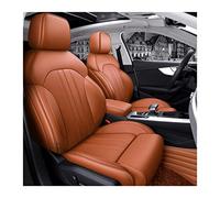 Autositzbezüge Full Set Custom Fit Für A4 A6 A3 Q5 Q7 Tt A7 Q3 Spezifisches Echtleder Mittelperforiert Autositzbezug(Orange)