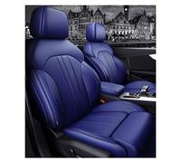 Autositzbezüge Full Set Custom Fit Für A4 A6 A3 Q5 Q7 Tt A7 Q3 Spezifisches Echtleder Mittelperforiert Autositzbezug(Blau)