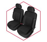 Autositzbezüge Schonbezüge Sitzbezug Auto Front 1+1 Schwarz für Dacia Sandero