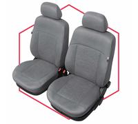 Saferide Autositzbezüge Autositzschoner Sitzbezüge 1+1 Front Vordersitze Kompatibel mit Mercedes Klasse E W210 Auto Sitzbezug Grau Autositzauflage Autositz Sitzauflagen Tuning Auto Zubehör Innenraum