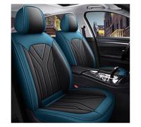 Autositzbezüge Universal Set für Ford C-Max 2010-2014 2015 2016 2017 2018 2019, Leder Autositzbezug Komplettset, Aus Premium Leder + Einzigartigem Design 5-Sitzer Sitzbezüge(D(Blue-black))