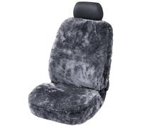 CarComfort Autositzbezug Trish aus Lammfell Einzelsitz anthrazit, 20038