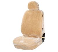 Autositzbezug Teddy aus Kunstfell, PKW-Schonbezug Einzelsitz, Kunstfellbezug beige, 1 Stück