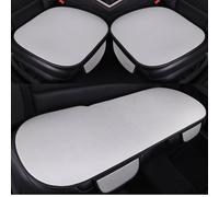 Autositzkissen für Hyundai ix20 2010-2019, Atmungsaktive Kühlend Eisseide Anti-Rutsch-Autositzbezüge für Sommer,Grey Front and Back
