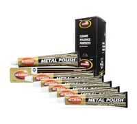 Autosol Metallpolitur 6er-Pack je 75ml | Hochglanz Chrom-Finish | Premium-Politur für Chrom, Aluminium, Edelstahl | Entfernt Rost und Anlaufen | Ideal für Autos, Motorräder, Haushalt