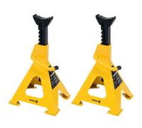 YATO 2PCS Gelbe Metall Jack Stands 31 x 27 x 47 cm (L x B x H) 382-600 mm Höhe 6T Tragfähigkeit