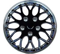 AutoStyle 13" Zoll Radkappe Satz schwarz/silber PP 9703CB Radzierblenden Radblende