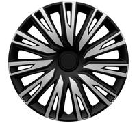 AutoStyle 4er Set Radzierblenden Copra 16-Zoll Silber/Schwarz