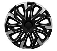 AutoStyle 4er Set Radzierblenden Estoril 13-Zoll Silber/Schwarz