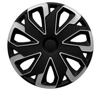 AutoStyle 4er Set Radzierblenden Ultimo 13-Zoll Silber/Schwarz