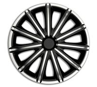 AutoStyle radkappen Nero17 Zoll ABS schwarz/silber, Satz mit 4 Stück