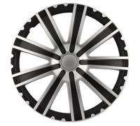 Autostyle Radkappen Toro PP 5126 16 Zoll ABS Schwarz/Silber 4er Set