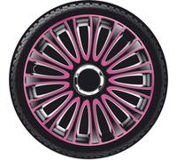 Radkappen LeMans 17 Zoll ABS schwarz / pink 4er Set