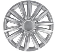 AUTO-STYLE Satz Radzierblenden Intenso Pro 13-Zoll Silber + Chrom Ringe